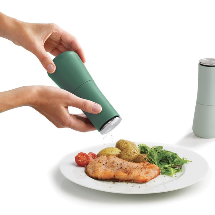 Joseph Joseph Milltop™ Salt & Pepper Mills - Sage (Editions) - Gourmet Gear