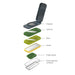 Joseph Joseph Multi - Prep™ Compact Multicolour 4 - Piece Grater & Slicer - Gourmet Gear