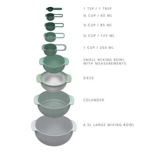 Joseph Joseph Nest™ 9 Plus Bowl Set - Gourmet Gear