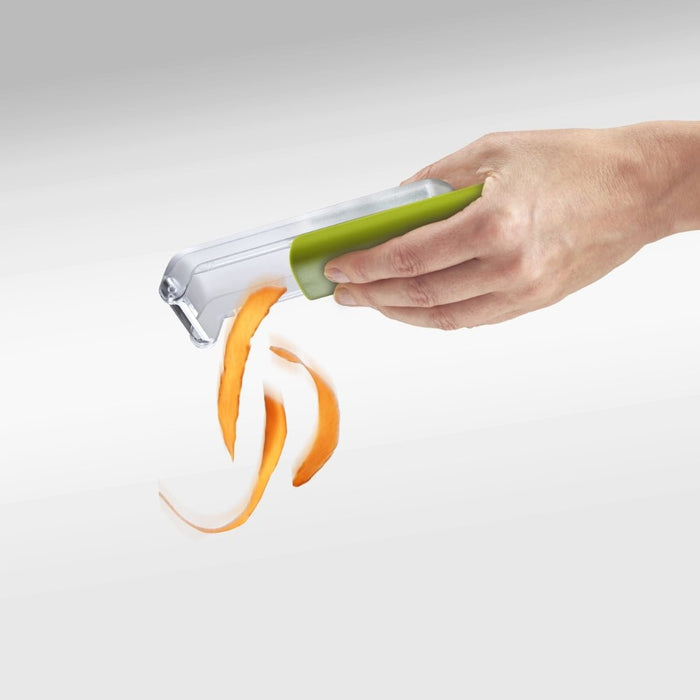 Joseph Joseph PeelStore™ Waste Collecting Peeler - Green - Gourmet Gear