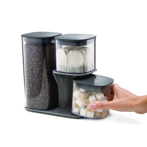 Joseph Joseph Podium™ 3 - piece Storage Container Set - Grey - Gourmet Gear