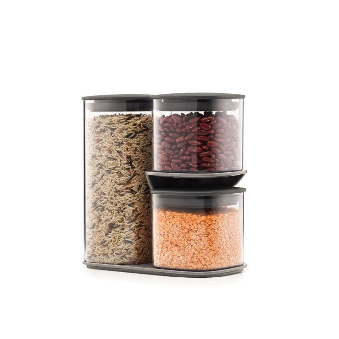 Joseph Joseph Podium™ 3 - piece Storage Container Set - Grey - Gourmet Gear
