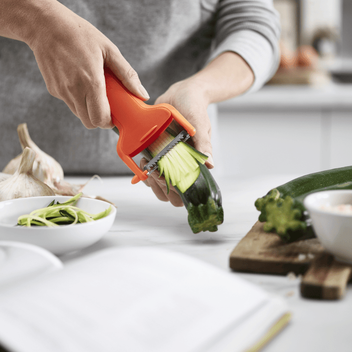 Joseph Joseph SafeStore™ Julienne Peeler - Orange - Gourmet Gear