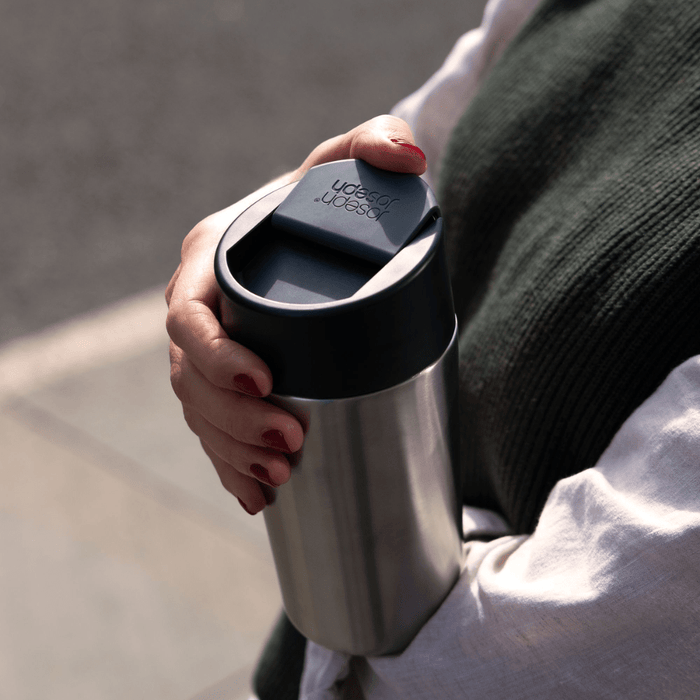 Joseph Joseph Sipp™ Steel Travel Mug Large with Hygienic Lid 454ml - Gourmet Gear