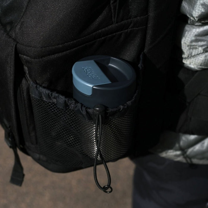 Joseph Joseph Sipp™ Steel Travel Mug with Hygienic Lid 340ml - Anthracite - Gourmet Gear