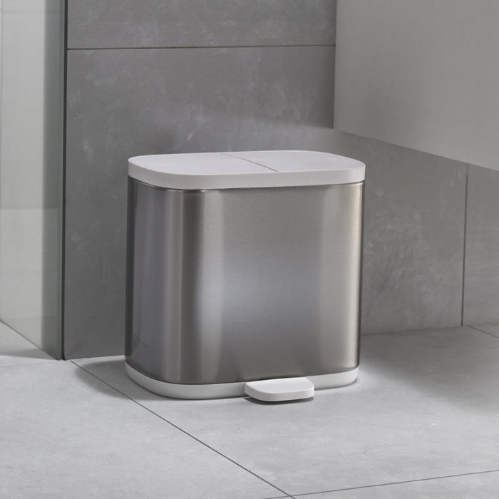 Joseph Joseph Split™ 6L Stainless - Steel Waste & Recycling Bin - Gourmet Gear