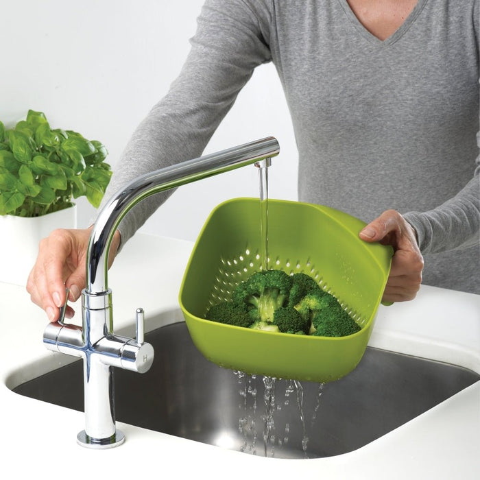 Joseph Joseph Square Colander - Green - Gourmet Gear