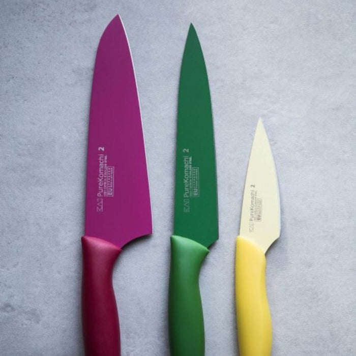 Kai Pure Komachi 3 - piece Knife Set (Paring, Utility, Vegetable Knife) - Gourmet Gear
