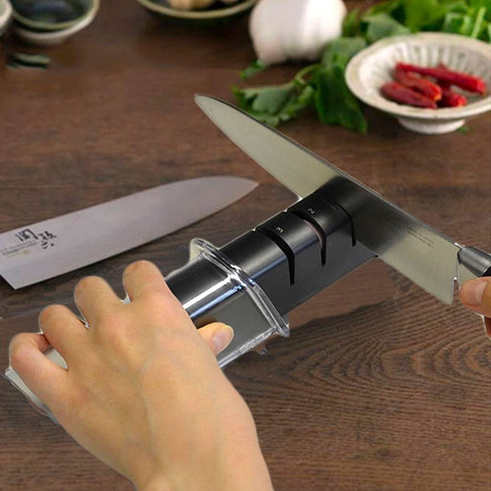 Kai Seki Magoroku Knife Sharpener - Diamond & Ceramic - Gourmet Gear