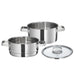 Kuchenprofi San Remo Pot & Lid Set with Steaming Insert 20cm/3L - Gourmet Gear