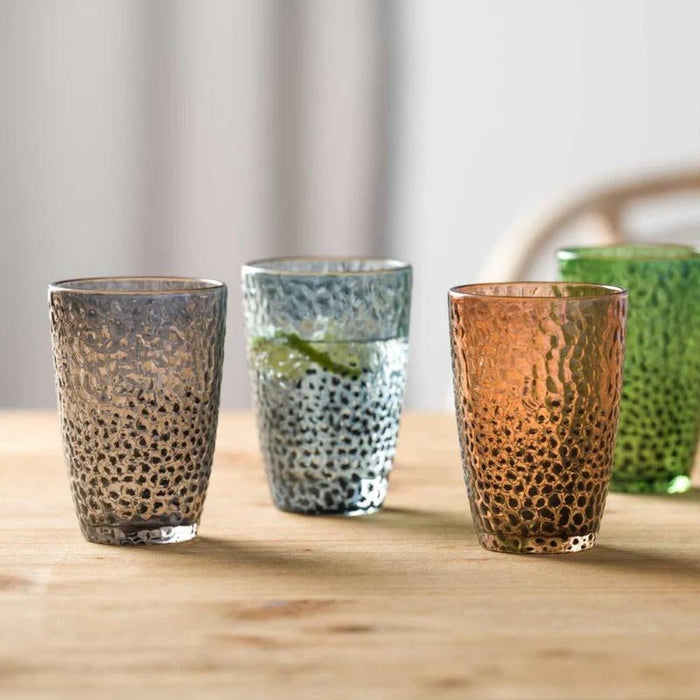 Leonardo Matera Drinking Glass 340ml Set of 4 - Assorted Colours - Gourmet Gear