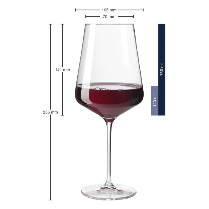 Leonardo Puccini Red Wine Glass 750ml - Set of 6 - Gourmet Gear