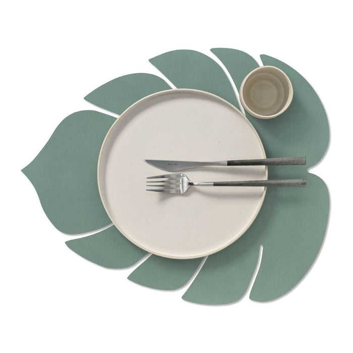 LIND DNA Monstera Leaf Nupo Leather Table Mat Large - 3 Colours - Gourmet Gear