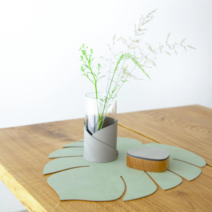 LIND DNA Monstera Leaf Nupo Leather Table Mat Large - 3 Colours - Gourmet Gear