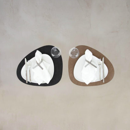 LIND DNA Reversible Cloud Leather Table Mat Curved Large - 5 Colours - Gourmet Gear