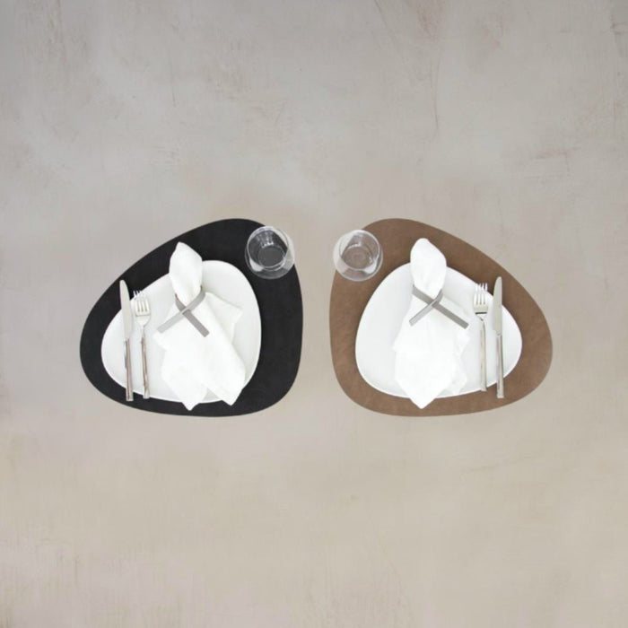 LIND DNA Reversible Cloud Leather Table Mat Curved Large - 5 Colours - Gourmet Gear