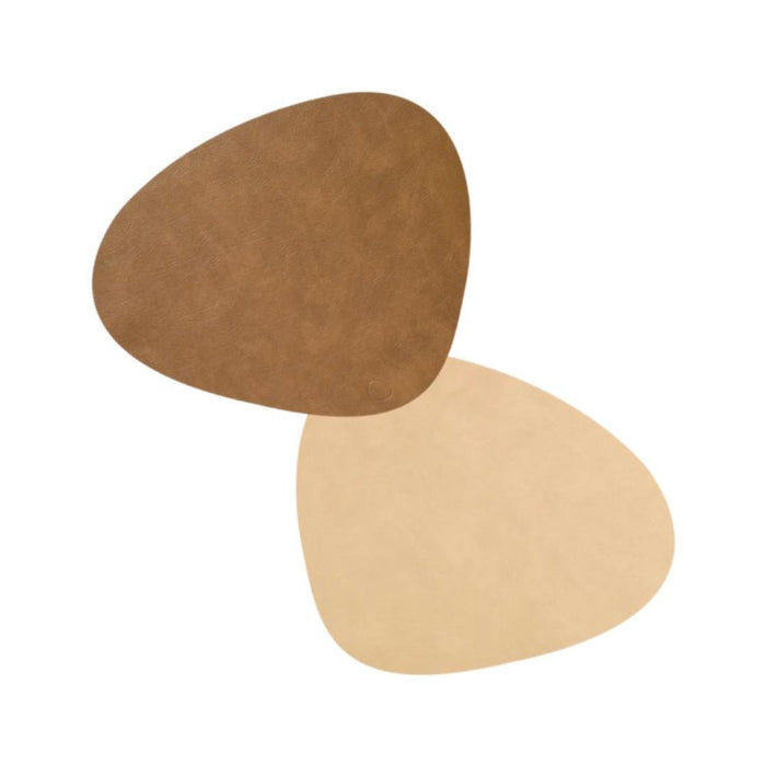 LIND DNA Reversible Cloud Leather Table Mat Curved Large - 5 Colours - Gourmet Gear