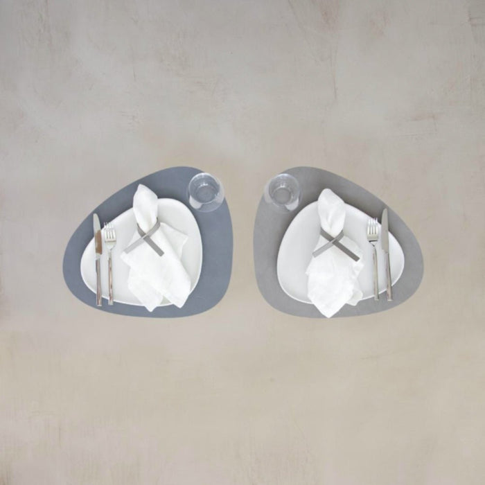 LIND DNA Reversible Cloud Leather Table Mat Curved Large - 5 Colours - Gourmet Gear