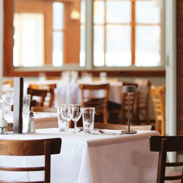 Lola Smooth Shade Gold | Black | White | Coffee Rechargeable Table Lamp - Gourmet Gear