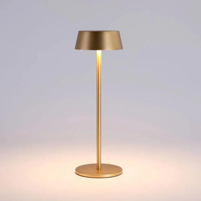 Lola Smooth Shade Gold | Black | White | Coffee Rechargeable Table Lamp - Gourmet Gear