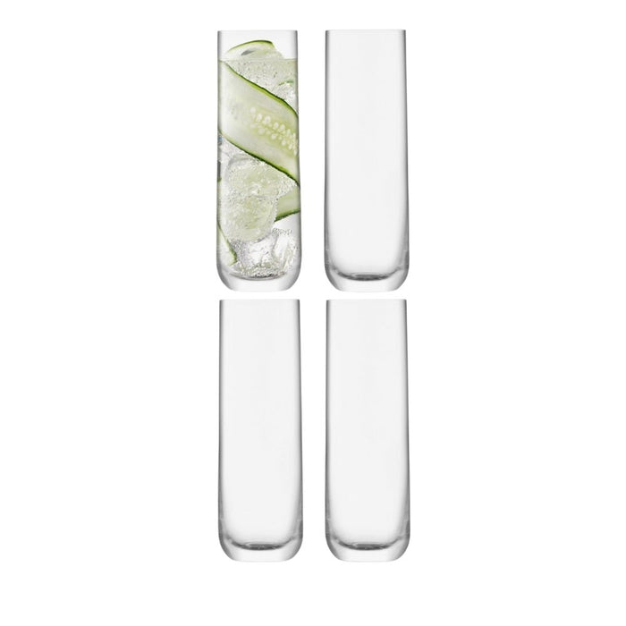 LSA International Borough Highball Glasses, Set of 4 - Gourmet Gear