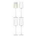 LSA International Metropolitan Champagne Flutes, Set of 4 - Gourmet Gear