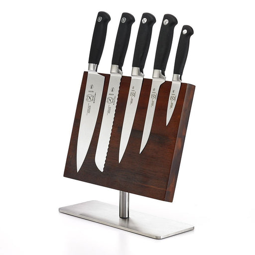 Mercer Culinary Genesis Acacia 6 Piece Magnetic Board and Knife Set - Gourmet Gear