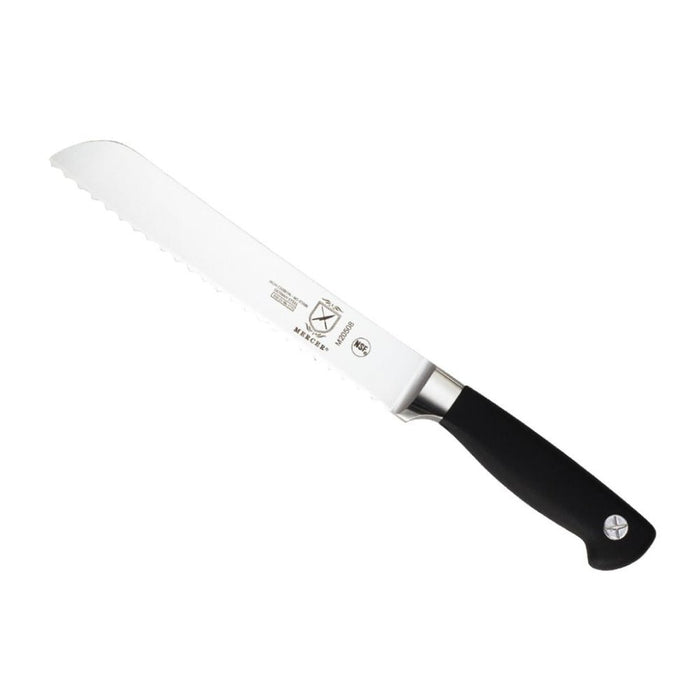 Mercer Culinary Genesis Wavy Edge Wide Bread Knife 20cm - Black - Gourmet Gear