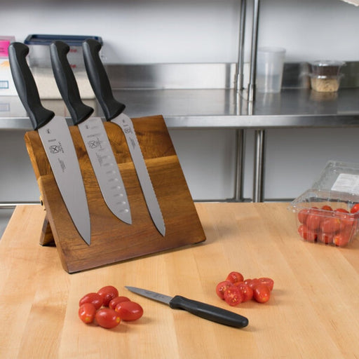 Mercer Culinary Millenia Acacia 5 piece Magnetic Board and Knife Set - Gourmet Gear