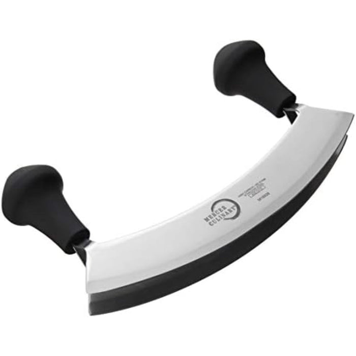 Mercer Culinary Millenia Double Blade Mezzaluna PP Handles 20cm - Gourmet Gear