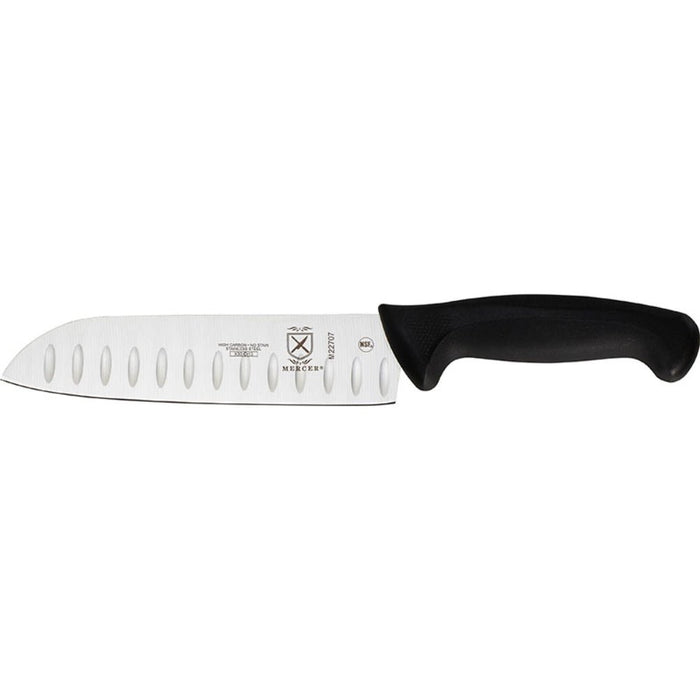 Mercer Culinary Millennia Granton Edge Santoku Knife 18 cm - Black - Gourmet Gear