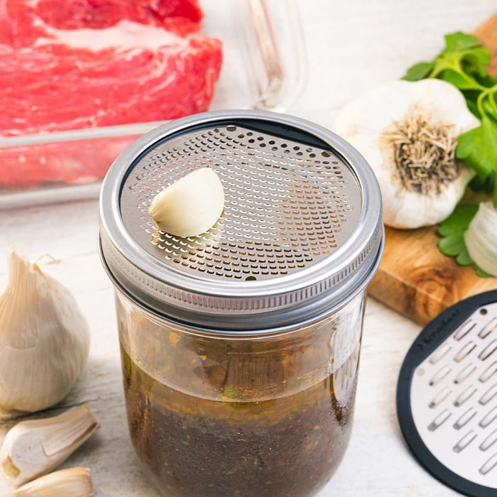 Microplane Mason Jar Lid Grater Set of 2 - Gourmet Gear