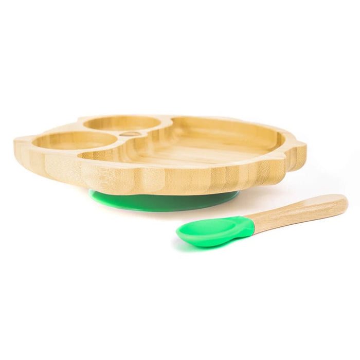 Nicolson Russell Bamboo Baby and Toddler Suction Owl Plate - Gourmet Gear