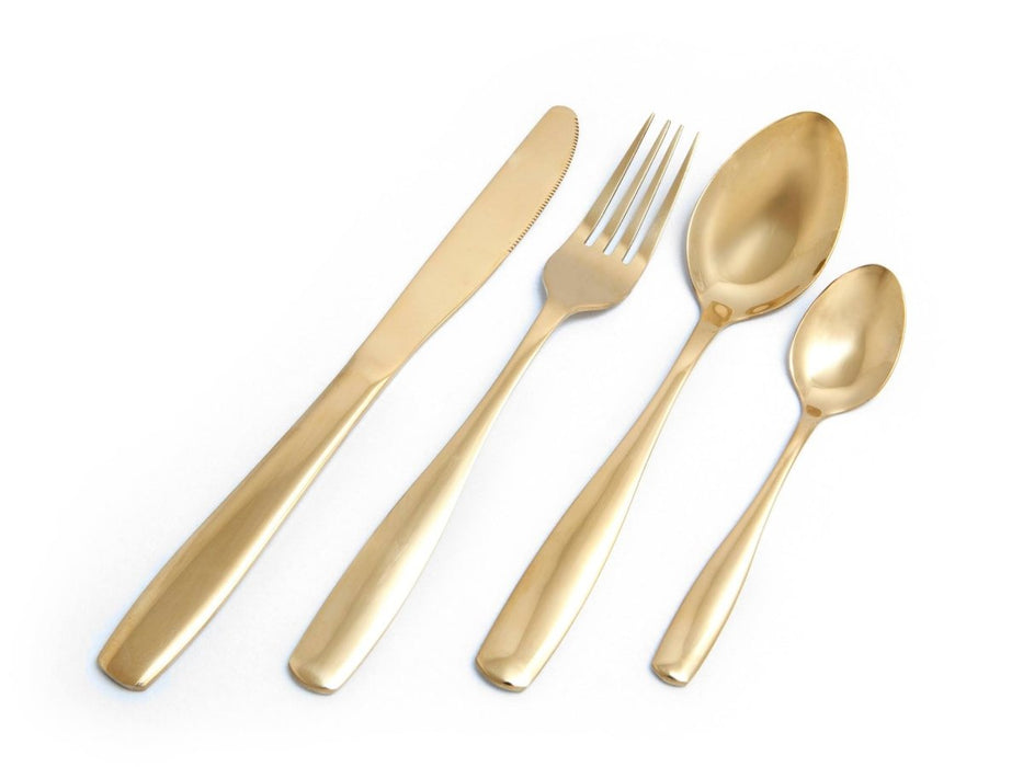 Nicolson Russell Bella Casa Gold Cutlery Set - 4 pcs - Gourmet Gear