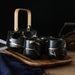 Nicolson Russell Kintsugi Black or White Teapot and Cups Set - Gourmet Gear