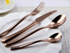 Nicolson Russell La Galleria Buddha Rose Gold Stainless Steel Cutlery Set - 2 Options - Gourmet Gear
