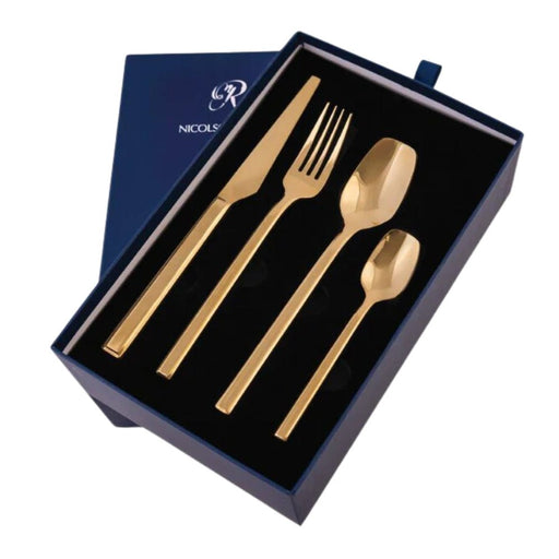 Nicolson Russell La Galleria Malta Gold Stainless Steel Cutlery Set - 2 Options - Gourmet Gear