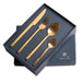 Nicolson Russell New York Gold Titanium Cutlery Set - 16 pcs - Gourmet Gear