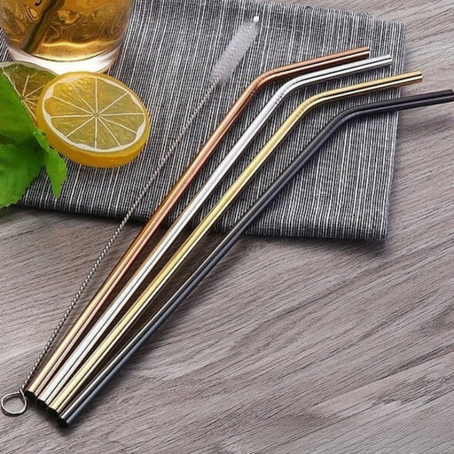 Nicolson Russell Stainless Steel Straw - Set of 4 - Gourmet Gear