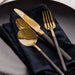 Nicolson Russell Sydney Black and Gold Cutlery Set - 24 pcs - Gourmet Gear