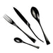 Nicolson Russell Venice Black Titanium Cutlery Set - 24 pcs - Gourmet Gear