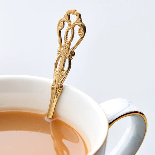 Nicolson Russell Vintage Gold Teaspoons - Set of 6 - Gourmet Gear