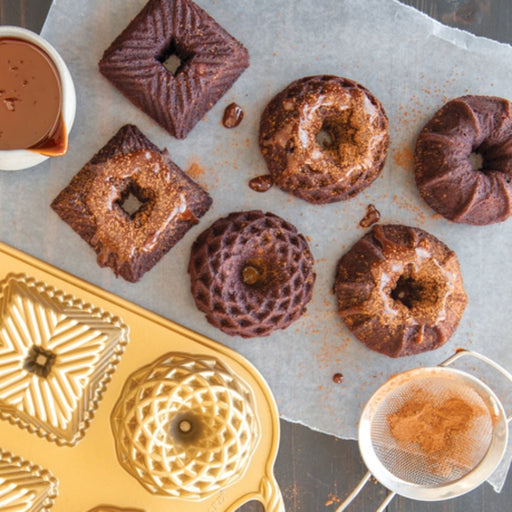 Nordic Ware Geo Bundtlette Pan - Gourmet Gear