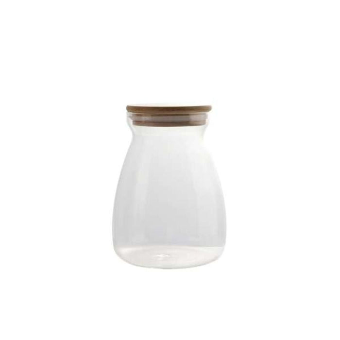OLALA 1000ml Glass Storage Jar with Bamboo Lid - Gourmet Gear