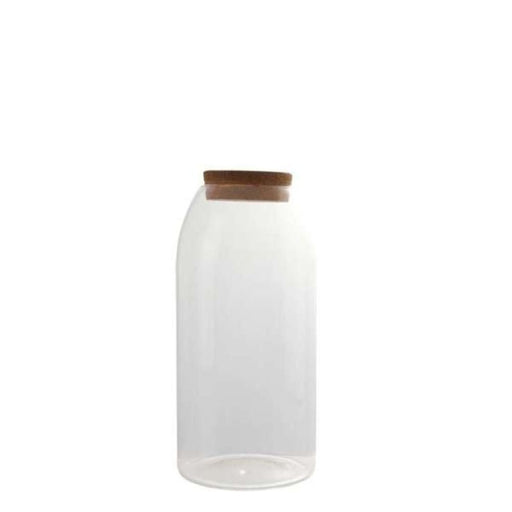 OLALA 1100ml Glass Storage Jar with Cork Lid - Gourmet Gear