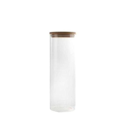 OLALA 1900ml Glass Storage Jar with Bamboo Lid - Gourmet Gear