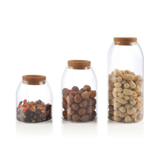 OLALA 450ml Glass Storage Jar with Cork Lid - Gourmet Gear