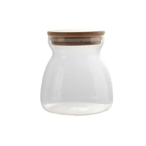 OLALA 600ml Glass Storage Jar with Bamboo Lid - Gourmet Gear