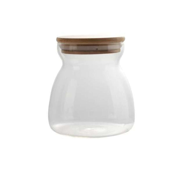OLALA 600ml Glass Storage Jar with Bamboo Lid - Gourmet Gear