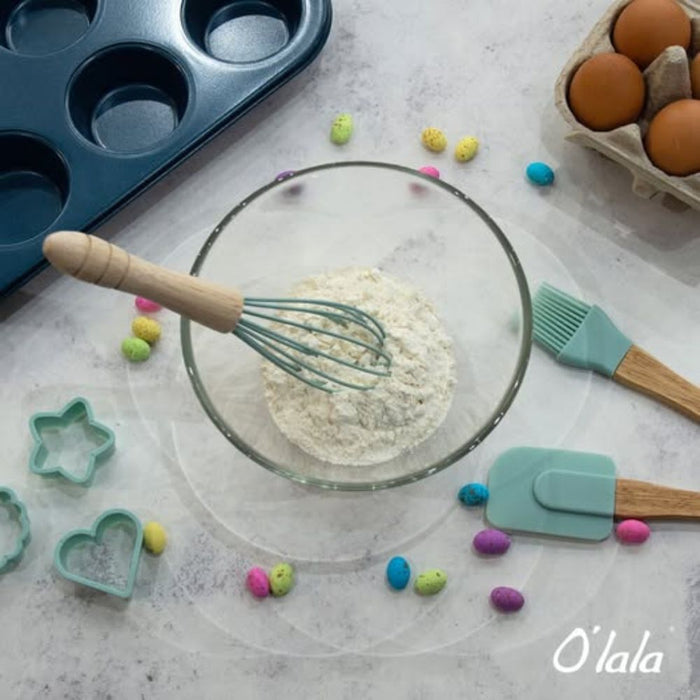 OLALA Kids Baking Set – Child - Friendly Silicone & Wood Utensils - Gourmet Gear